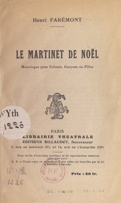 Le martinet de Noël