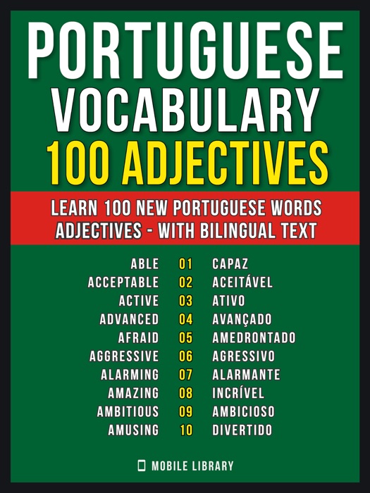 Portuguese Vocabulary - 100 Adjectives