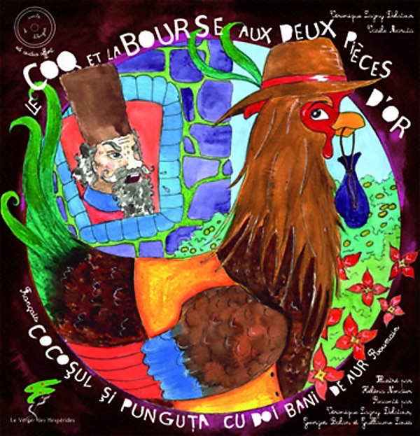 Le coq et la bourse aux deux pièces d'or - Conte roumain bilingue - Version animée