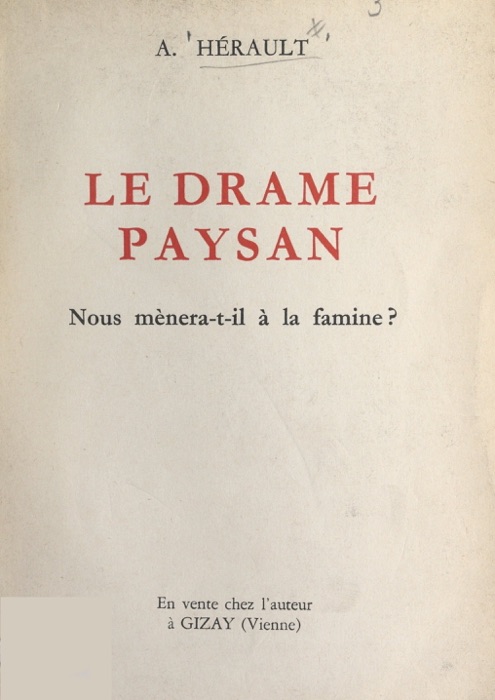 Le drame paysan