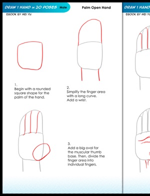 Draw 1 Hand In 20 Poses Male In Apple Books