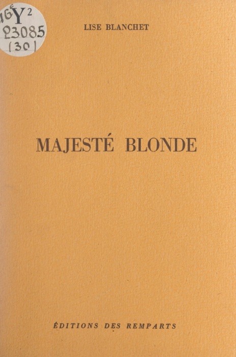 Majesté blonde