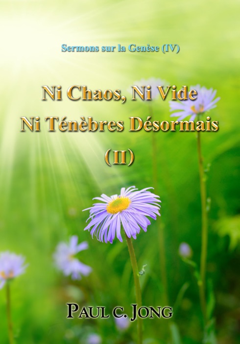Sermons sur la Genèse (IV) - Ni Chaos, Ni Vide, Ni Ténèbres Désormais ( II )