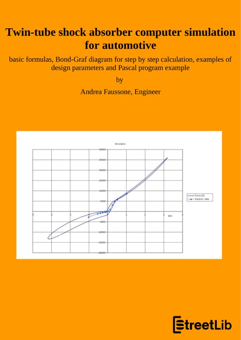 Twin-tube shock absorber computer simulation for automotive