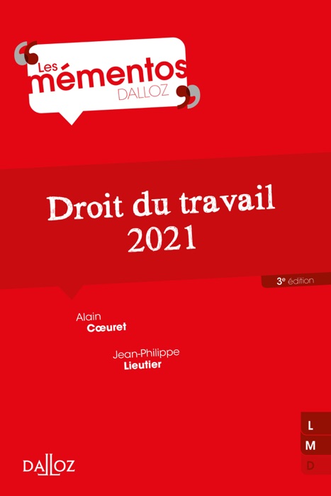 Droit du travail 2021 - 3e ed.