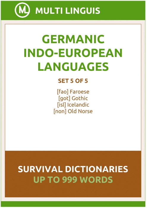 Germanic Languages Survival Dictionaries (Set 5 of 5)