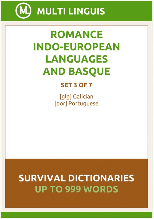 Romance Languages and Basque Language Survival Dictionaries (Set 3 of 7)