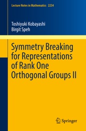 Book's Cover of Symmetry Breaking for Representations of Rank One Orthogonal Groups II