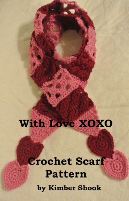 With Love XOXO Crochet Scarf Pattern