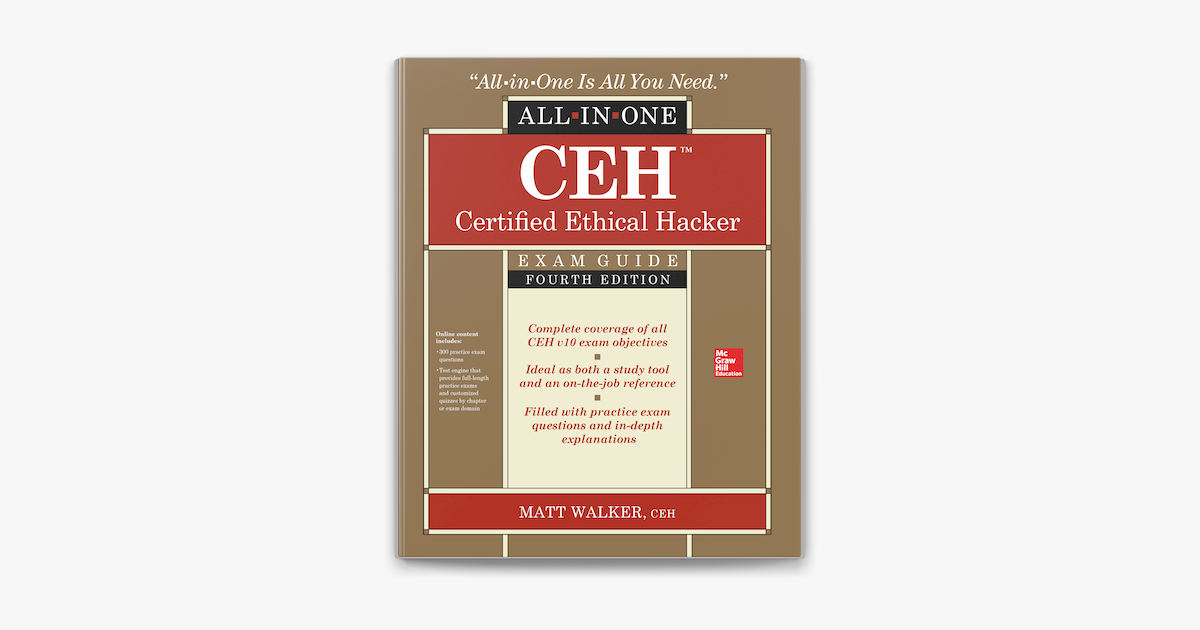 ‎CEH Certified Ethical Hacker All-in-One Exam Guide, Fourth Edition on Apple Books