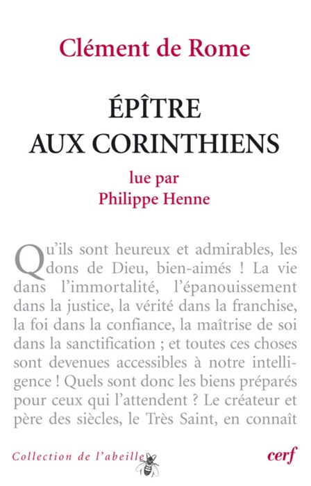 Clément de Rome : Épître aux Corinthiens