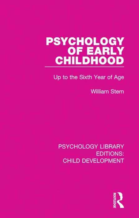 Psychology of Early Childhood