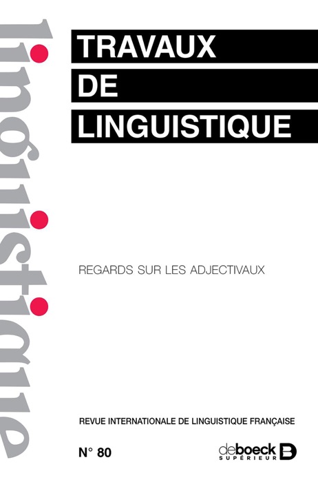 Travaux de linguistique n° 80
