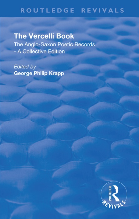 Revival: The Vercelli Book (1932)
