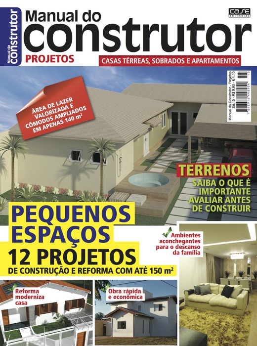 Manual do Construtor Projetos Ed. 15 - 12 Projetos Com Até 150 m²