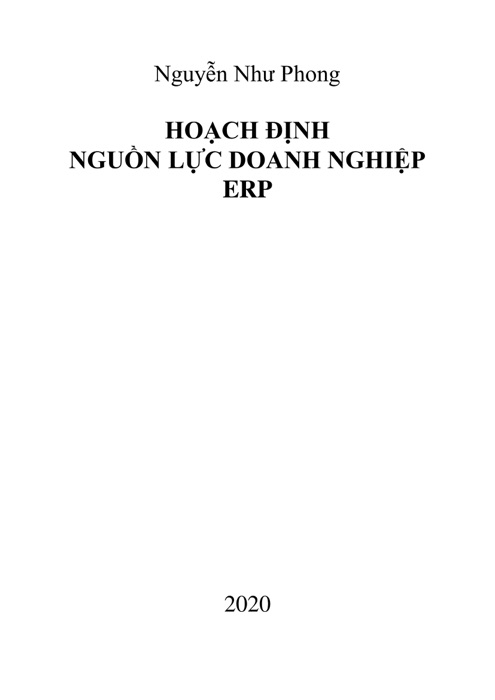 Hoạch định Nguồn lực Doanh Nghiệp ERP