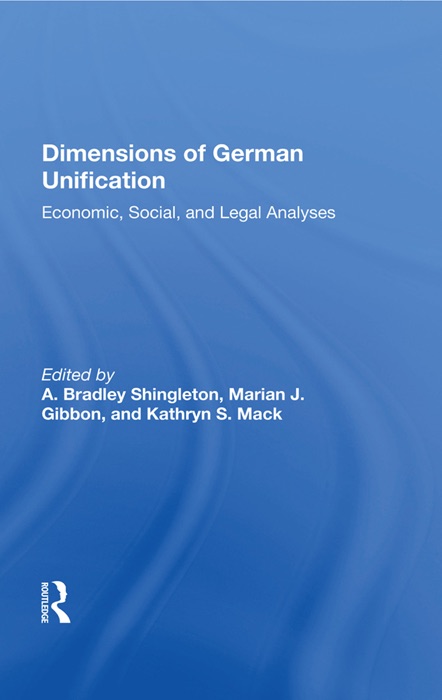 Dimensions Of German Unification