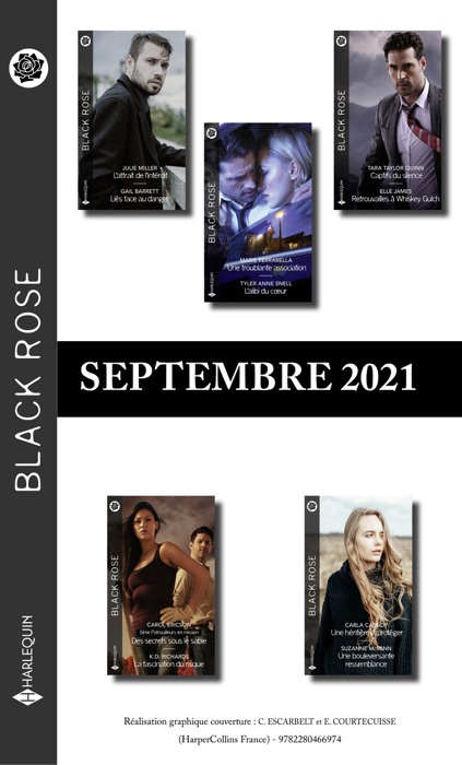 Pack mensuel Black Rose : 10 romans ( Septembre 2021)