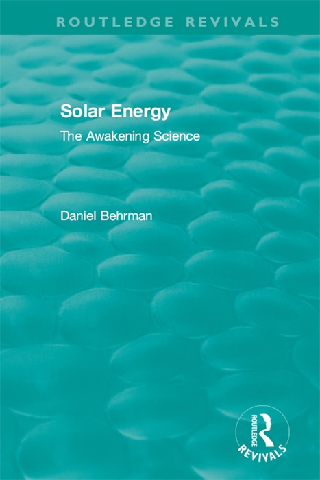 Routledge Revivals: Solar Energy (1979)