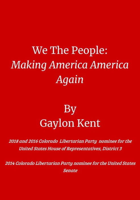 We The People: Making America America Again