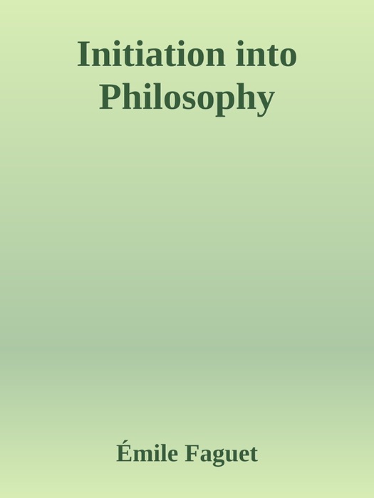 Initiation into Philosophy