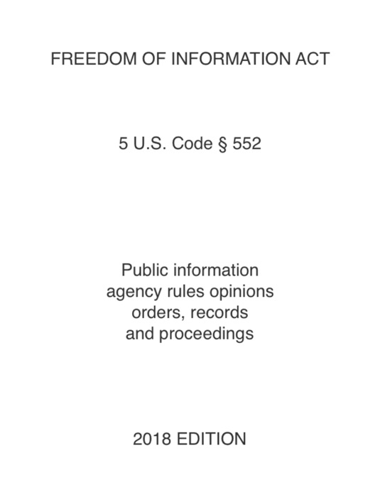 FREEDOM OF INFORMATION ACT 2018