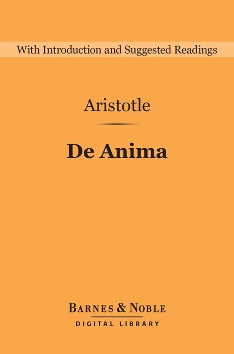 De Anima (Barnes & Noble Digital Library)