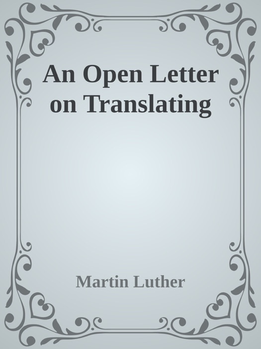 An Open Letter on Translating