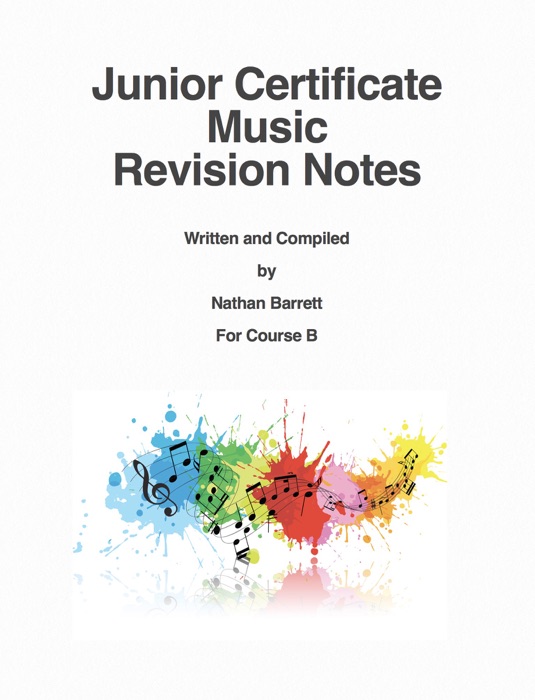 Junior Certificate Music                                                                      Revision Notes
