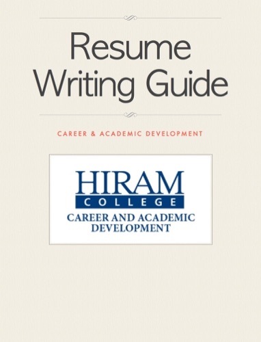 Resume Writing Guide