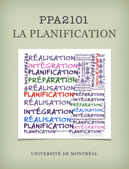 PPA2101 - LA PLANIFICATION