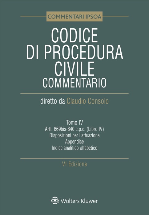 Tomo IV - Codice di procedura civile Commentato