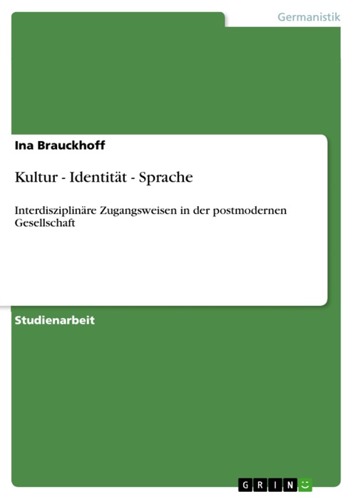 Kultur - Identität - Sprache