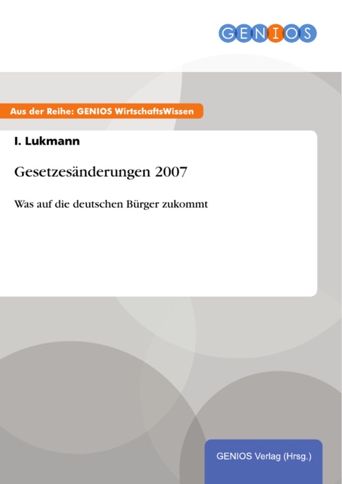 Gesetzesänderungen 2007