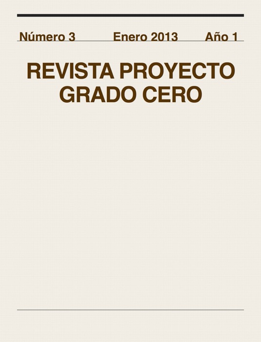 Revista Proyecto Grado Cero 3