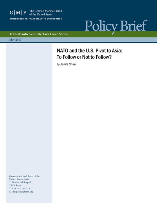 NATO and the U.S. Pivot to Asia