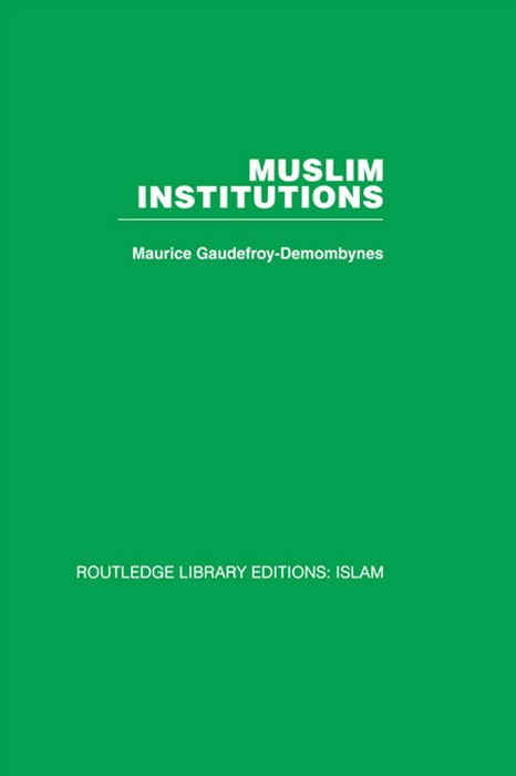 Muslim Institutions