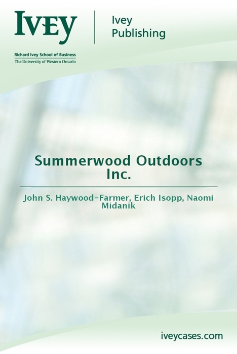 Summerwood Outdoors Inc.