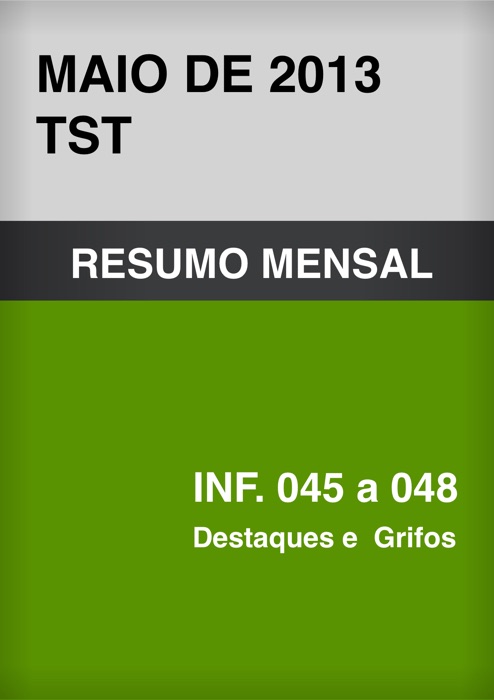 Maio TST 2013