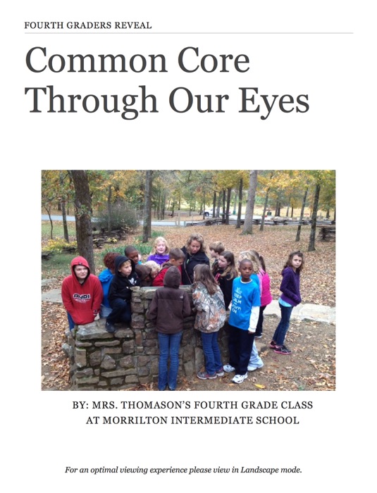 Fourth Graders Reveal Common Core Through Our Eyes