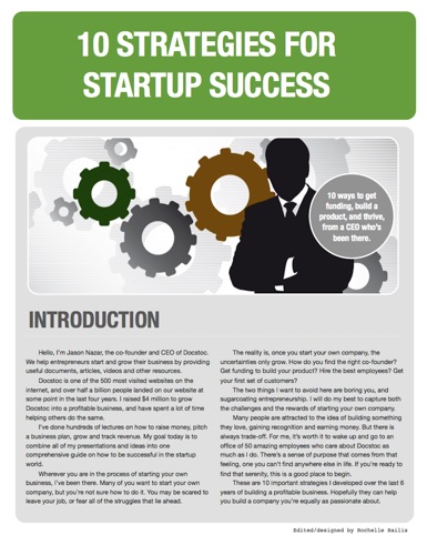 10 Strategies for Startup Success