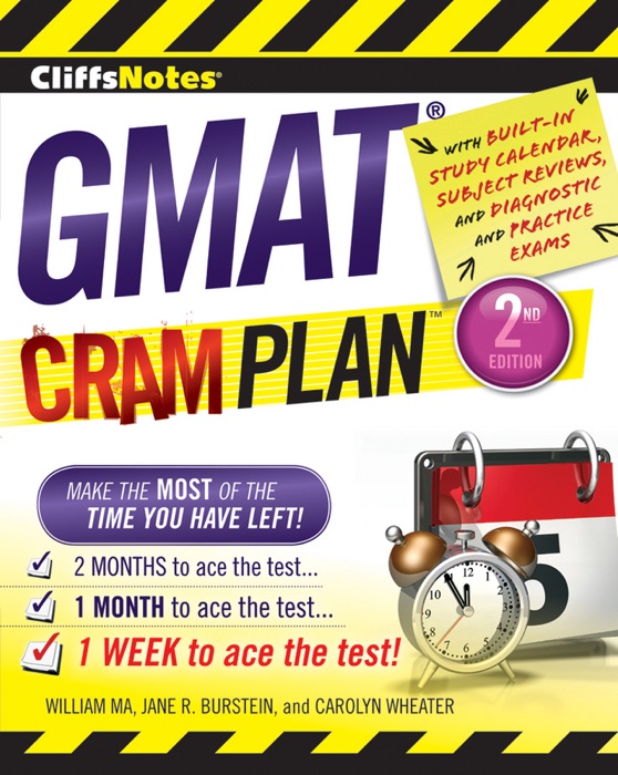 CliffsNotes GMAT Cram Plan, 2nd Edition