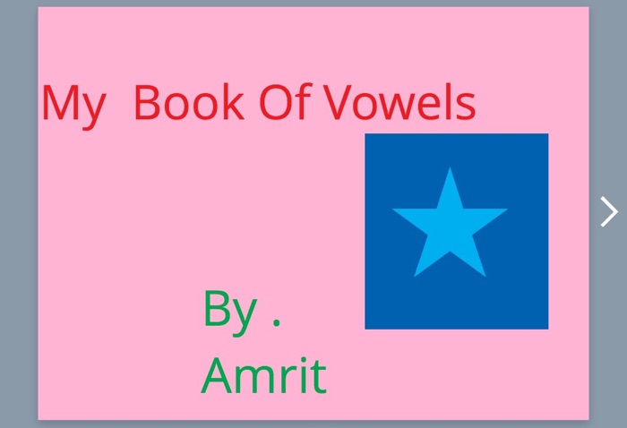 My Book of Vowels