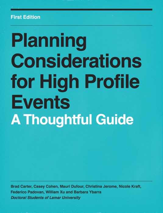 Planning Considerations for High Profile Events