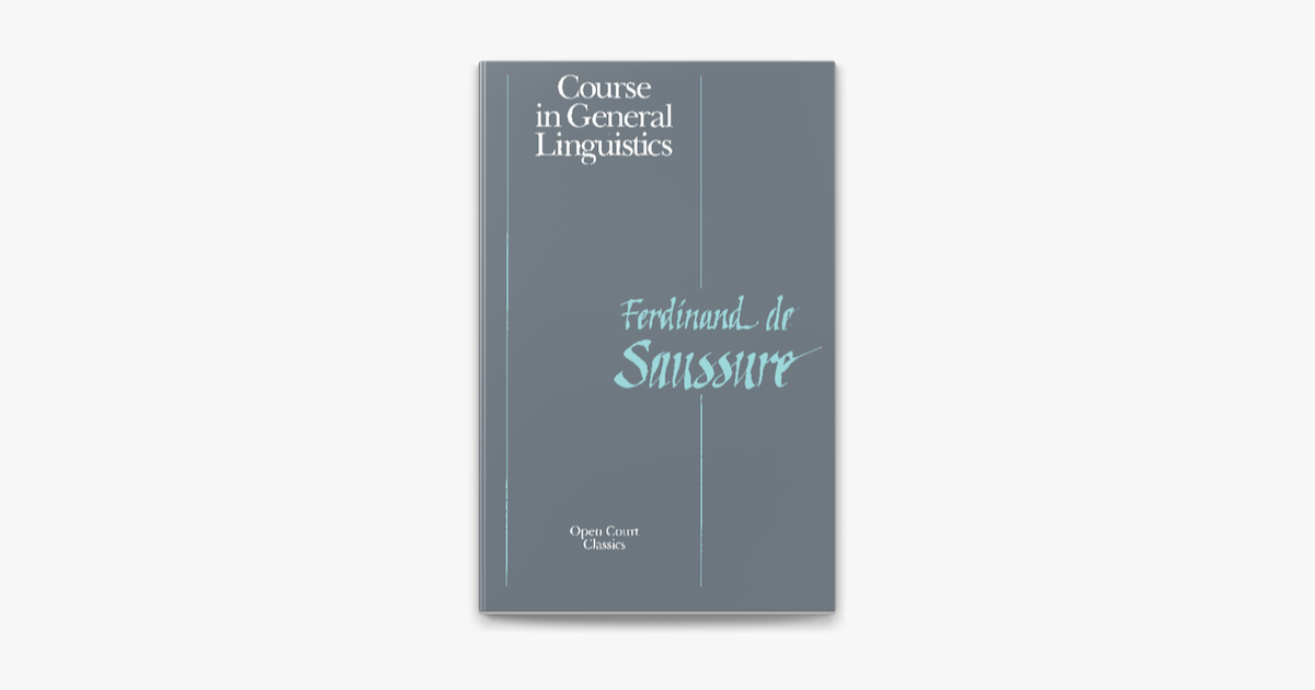  course in general linguistics on apple books
