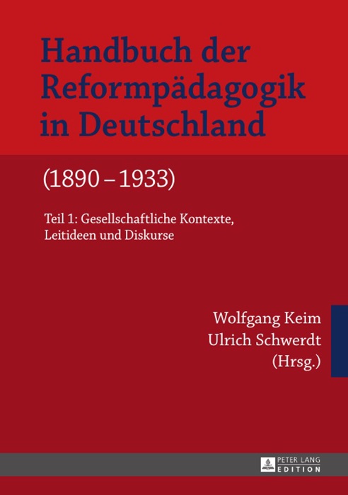 Handbuch der Reformpädagogik in Deutschland (1890-1933)