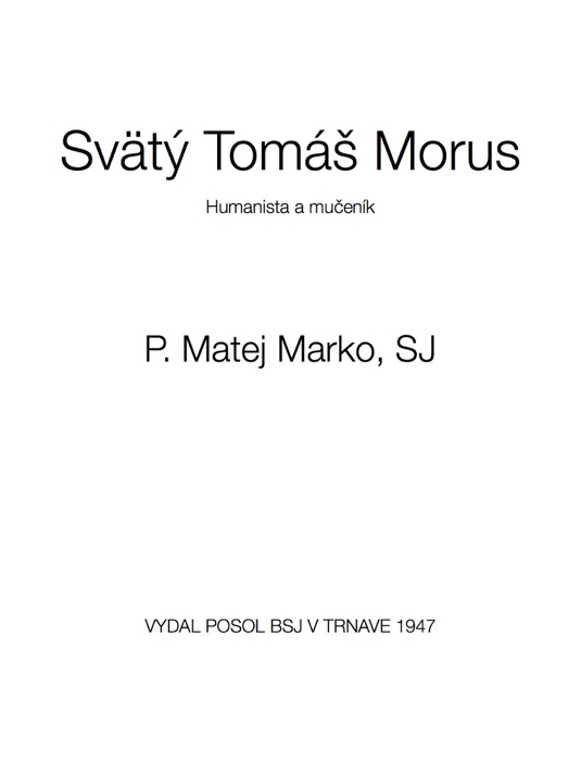 Svätý Tomáš Morus