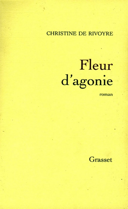 Fleur d'agonie