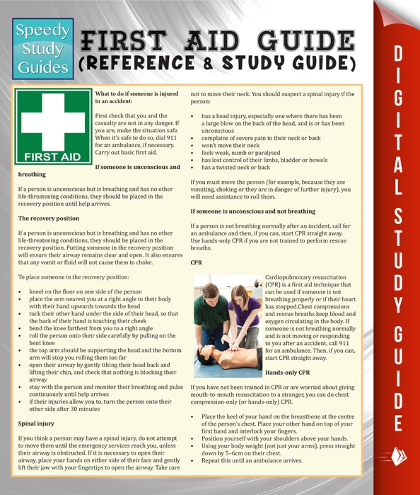 First Aid Guide (Reference & Study Guide) (Speedy Study Guide)