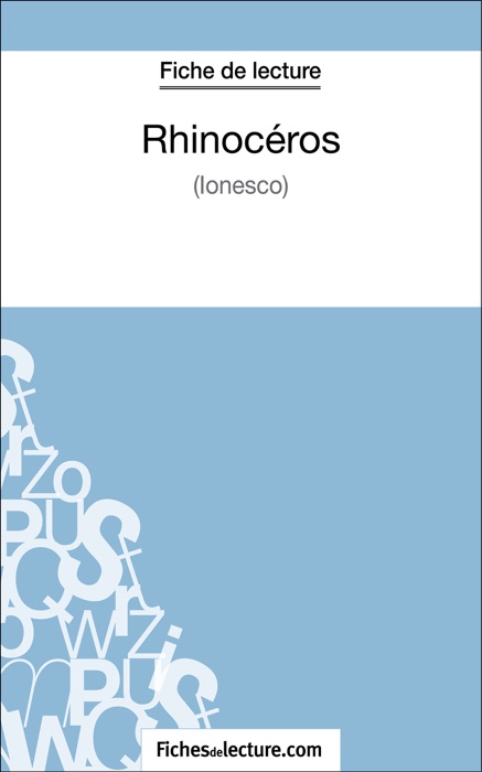 Rhinocéros d'Ionesco (Fiche de lecture)